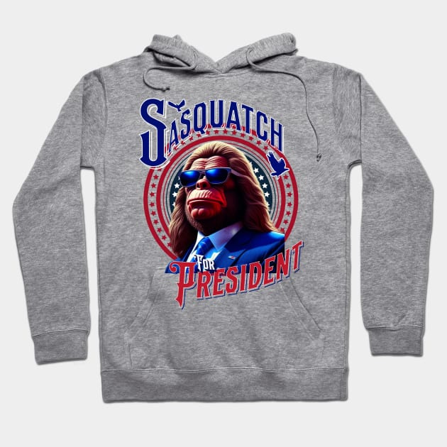 Sasquatch for President 2024 Election Hoodie by Mind Your Tee